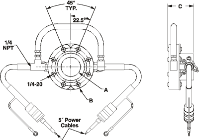 Super Ion Air Wipe Dimensions