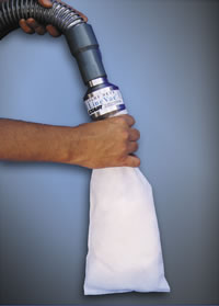 Light Duty Line Vac fills pillows